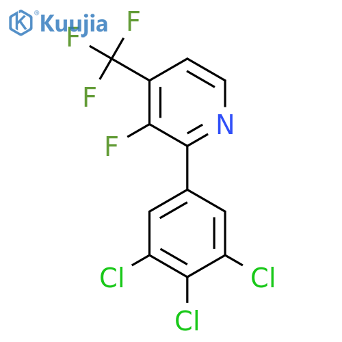 3-Fluoro-2-(3,4,5-trichlorophenyl)-4-(trifluoromethyl)pyridine structure