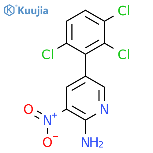 2-Amino-3-nitro-5-(2,3,6-trichlorophenyl)pyridine structure