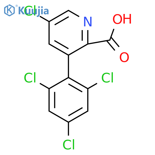 5-Chloro-3-(2,4,6-trichlorophenyl)picolinic acid structure