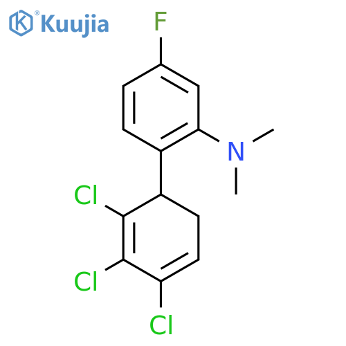 [5-Fluoro-2-(2,3,4-trichlorocyclohexa-2,4-dienyl)-phenyl]-dimethyl-amine structure