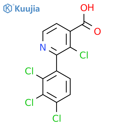 3-Chloro-2-(2,3,4-trichlorophenyl)isonicotinic acid structure