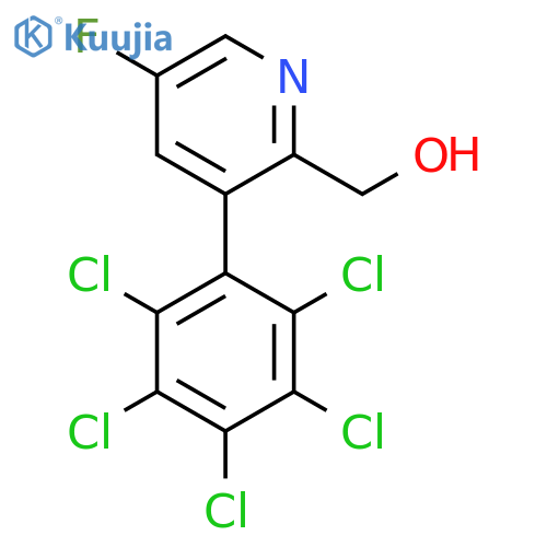 5-Fluoro-3-(perchlorophenyl)pyridine-2-methanol structure