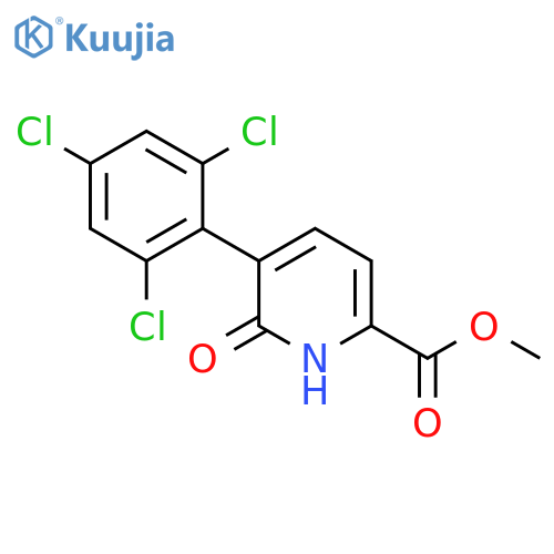 Methyl 6-hydroxy-5-(2,4,6-trichlorophenyl)picolinate structure