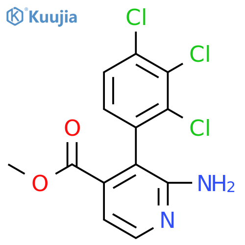Methyl 2-amino-3-(2,3,4-trichlorophenyl)isonicotinate structure