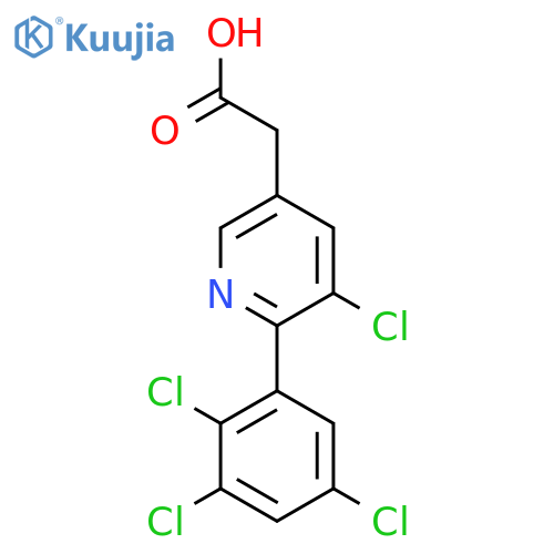 3-Chloro-2-(2,3,5-trichlorophenyl)pyridine-5-acetic acid structure