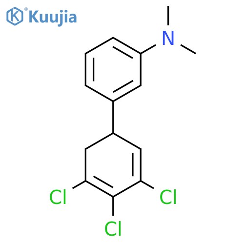 Dimethyl-[3-(3,4,5-trichlorocyclohexa-2,4-dienyl)-phenyl]-amine structure