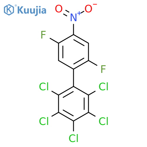2',5'-Difluoro-4'-nitro-2,3,4,5,6-pentachlorobiphenyl structure