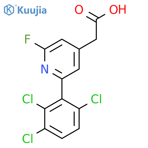 2-Fluoro-6-(2,3,6-trichlorophenyl)pyridine-4-acetic acid structure