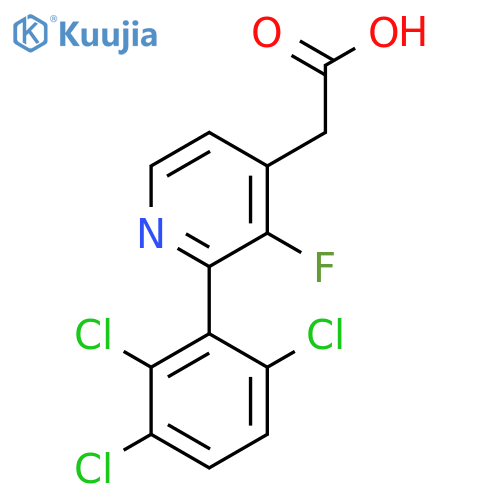 3-Fluoro-2-(2,3,6-trichlorophenyl)pyridine-4-acetic acid structure