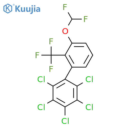 3'-(Difluoromethoxy)-2,3,4,5,6-pentachloro-2'-(trifluoromethyl)biphenyl structure