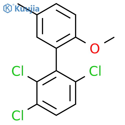2'-Methoxy-5'-methyl-2,3,6-trichlorobiphenyl structure