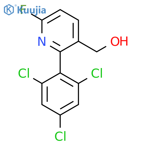 6-Fluoro-2-(2,4,6-trichlorophenyl)pyridine-3-methanol structure