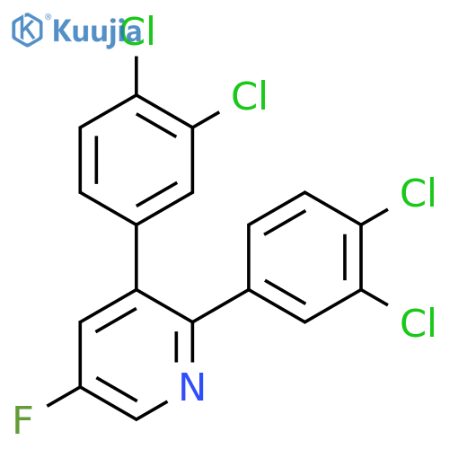 2,3-Bis(3,4-dichlorophenyl)-5-fluoropyridine structure