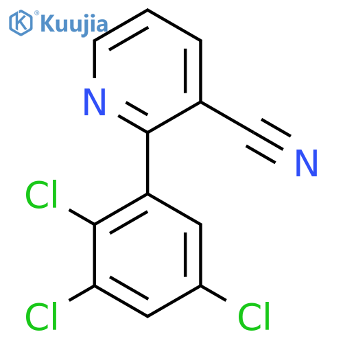 2-(2,3,5-Trichlorophenyl)nicotinonitrile structure