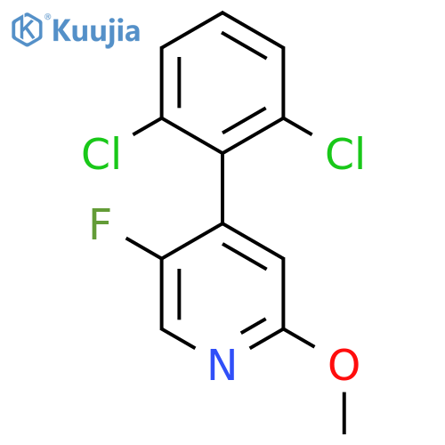 4-(2,6-Dichlorophenyl)-5-fluoro-2-methoxypyridine structure