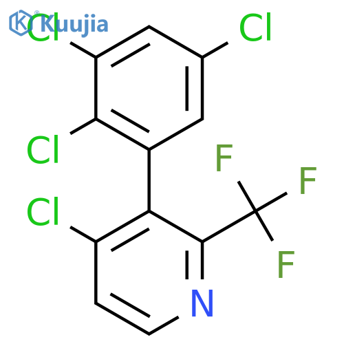 4-Chloro-3-(2,3,5-trichlorophenyl)-2-(trifluoromethyl)pyridine structure