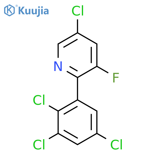 5-Chloro-3-fluoro-2-(2,3,5-trichlorophenyl)pyridine structure