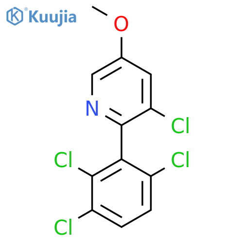 3-Chloro-5-methoxy-2-(2,3,6-trichlorophenyl)pyridine structure