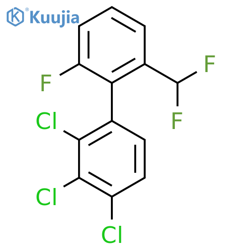 2'-(Difluoromethyl)-6'-fluoro-2,3,4-trichlorobiphenyl structure