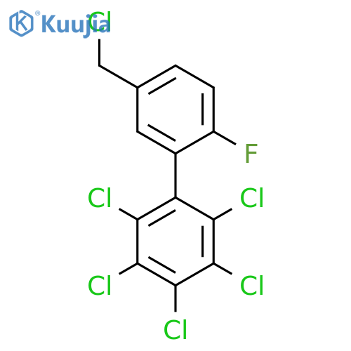 5'-(Chloromethyl)-2'-fluoro-2,3,4,5,6-pentachlorobiphenyl structure