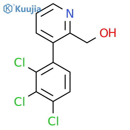 3-(2,3,4-Trichlorophenyl)pyridine-2-methanol structure