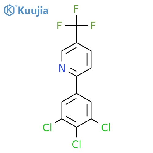2-(3,4,5-Trichlorophenyl)-5-(trifluoromethyl)pyridine structure
