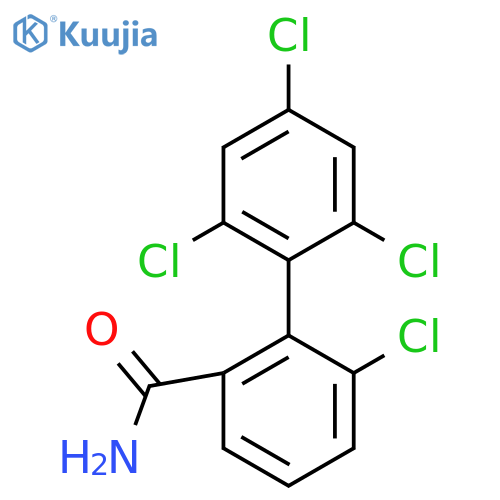 6,2',4',6'-Tetrachlorobiphenyl-2-carboxylic acid amide structure
