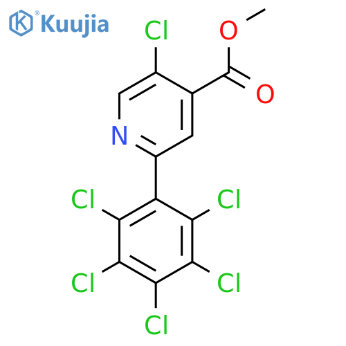 Methyl 5-chloro-2-(perchlorophenyl)isonicotinate structure