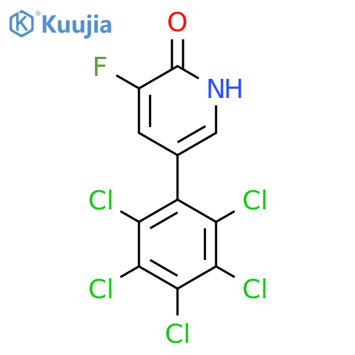 3-Fluoro-2-hydroxy-5-(perchlorophenyl)pyridine structure