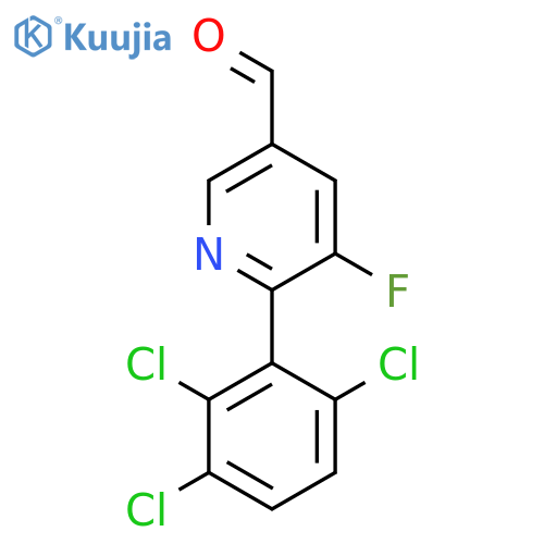 5-Fluoro-6-(2,3,6-trichlorophenyl)nicotinaldehyde structure