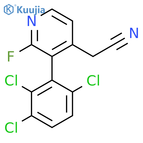 2-Fluoro-3-(2,3,6-trichlorophenyl)pyridine-4-acetonitrile structure