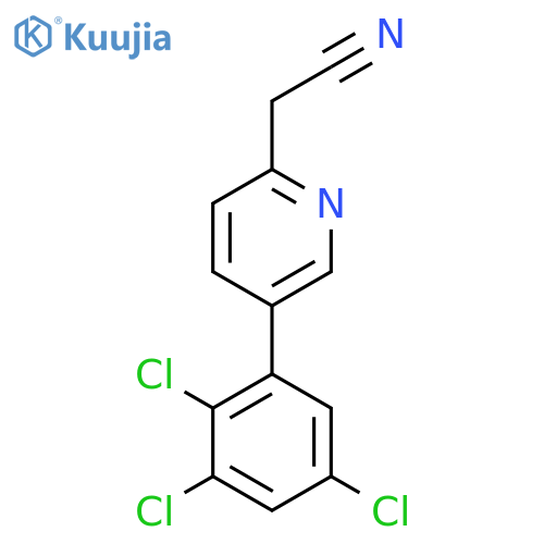 5-(2,3,5-Trichlorophenyl)pyridine-2-acetonitrile structure