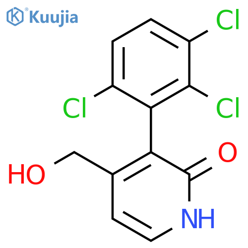 2-Hydroxy-3-(2,3,6-trichlorophenyl)pyridine-4-methanol structure