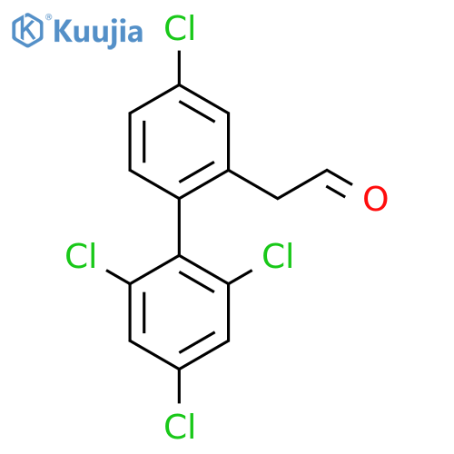 4,2',4',6'-Tetrachlorobiphenyl-2-ethanone structure