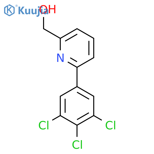 6-(3,4,5-Trichlorophenyl)pyridine-2-methanol structure