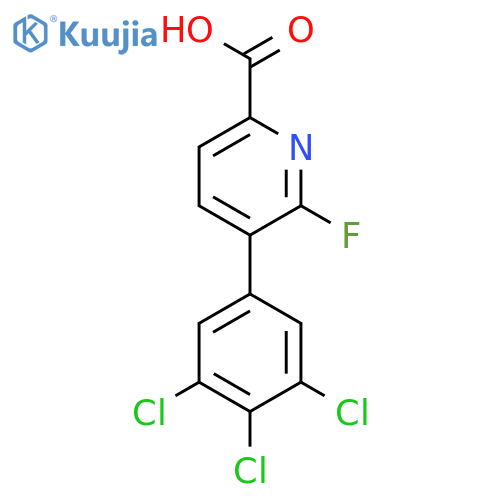 6-Fluoro-5-(3,4,5-trichlorophenyl)picolinic acid structure