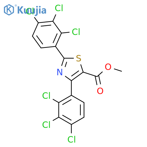 Methyl 2,4-bis(2,3,4-trichlorophenyl)thiazole-5-carboxylate structure