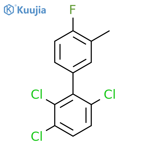 4'-Fluoro-3'-methyl-2,3,6-trichlorobiphenyl structure
