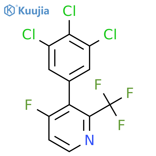 4-Fluoro-3-(3,4,5-trichlorophenyl)-2-(trifluoromethyl)pyridine structure