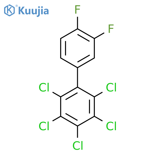3',4'-Difluoro-2,3,4,5,6-pentachlorobiphenyl structure