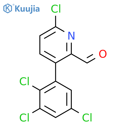 6-Chloro-3-(2,3,5-trichlorophenyl)picolinaldehyde structure