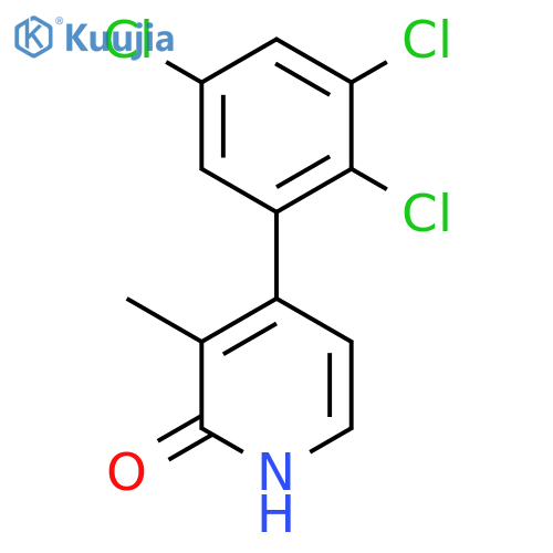 2-Hydroxy-3-methyl-4-(2,3,5-trichlorophenyl)pyridine structure