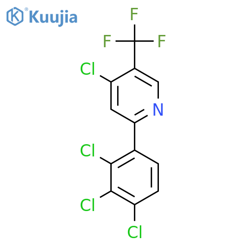 4-Chloro-2-(2,3,4-trichlorophenyl)-5-(trifluoromethyl)pyridine structure