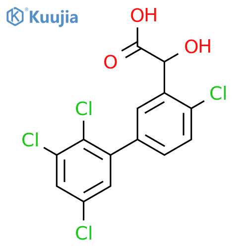 Hydroxy-(4,2',3',5'-tetrachlorobiphenyl-3-yl)-acetic acid structure