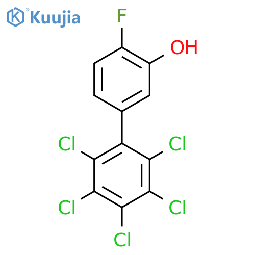 4-Fluoro-3-hydroxy-2',3',4',5',6'-pentachlorobiphenyl structure