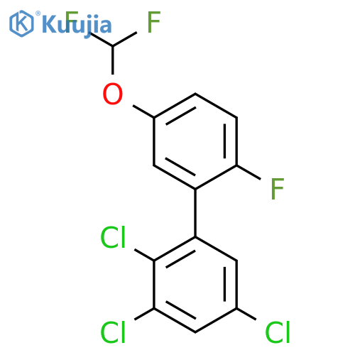 5'-(Difluoromethoxy)-2'-fluoro-2,3,5-trichlorobiphenyl structure