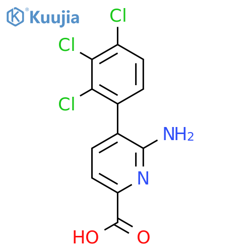6-Amino-5-(2,3,4-trichlorophenyl)picolinic acid structure