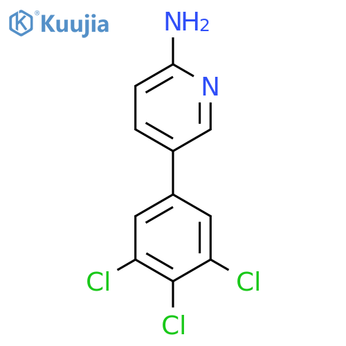 2-Amino-5-(3,4,5-trichlorophenyl)pyridine structure