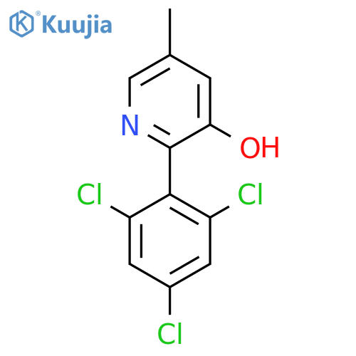 3-Hydroxy-5-methyl-2-(2,4,6-trichlorophenyl)pyridine structure