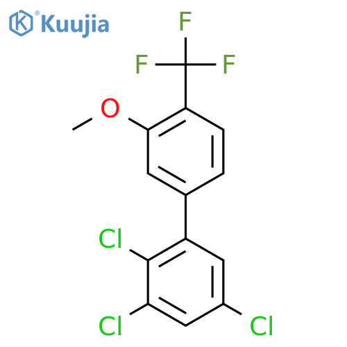 3'-Methoxy-2,3,5-trichloro-4'-(trifluoromethyl)biphenyl structure